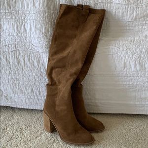 6.5 Saint Slouch Boot in cognac. Worn once.